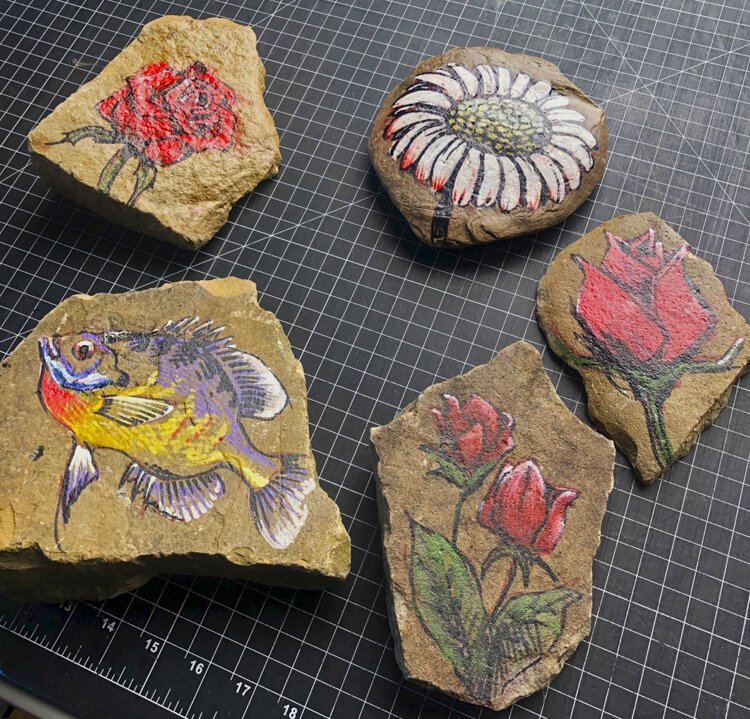Hope Stones by artist Derek Hess